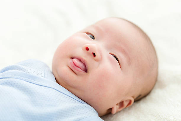 istock Portrait of Chinese newborn 600073402