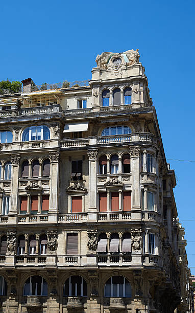 istock Italian facade in Genova, Italy. 600073580