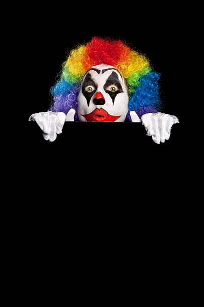 istock Peek-A-Boo Creepy Clown 600074072