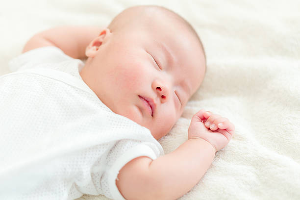 istock Close-up of sleeping newborn 600075938
