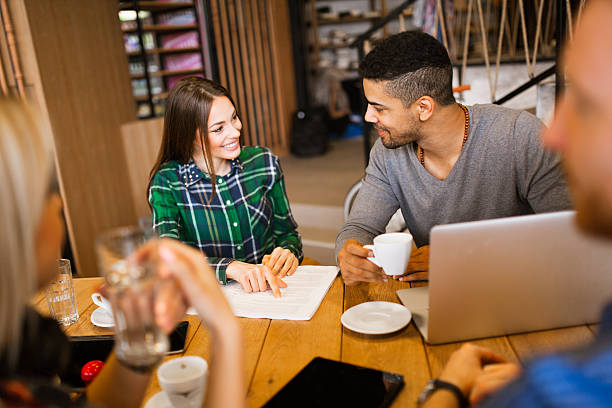 istock Group of diverse business people cooperating in the office. 600078922