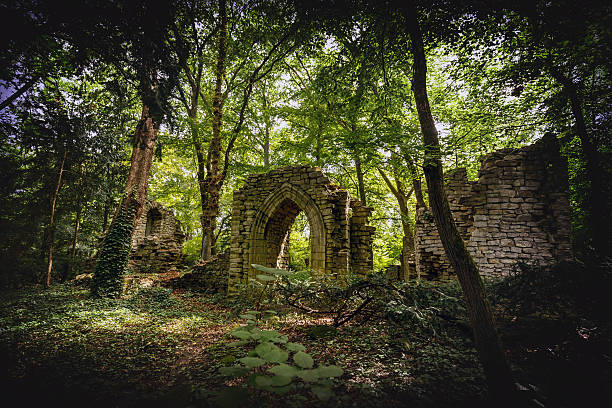 Stone ruins stock photo