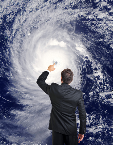 Meteorologist Forecasting Hurricane (image: visibleearth.nasa.gov)