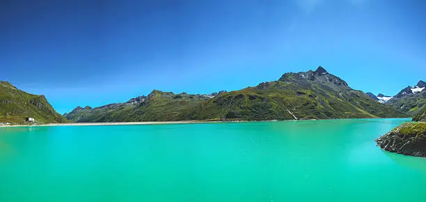Panorama of Luenersee in Austria