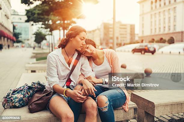 Depression In Women Stock Photo - Download Image Now - Friendship, Consoling, Sadness