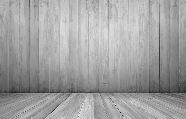 istock Rendering of interior with wooden wall and floor. 600092086