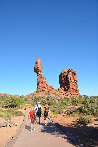 istock Family hiking  on summer vacation in mountains. 600093354
