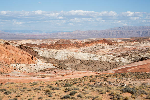 valley of fire state park landscape, nevada, usa - moapa valley stock-fotos und bilder