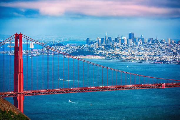 istock Golden Gate and San Francisco Skyline 600096694