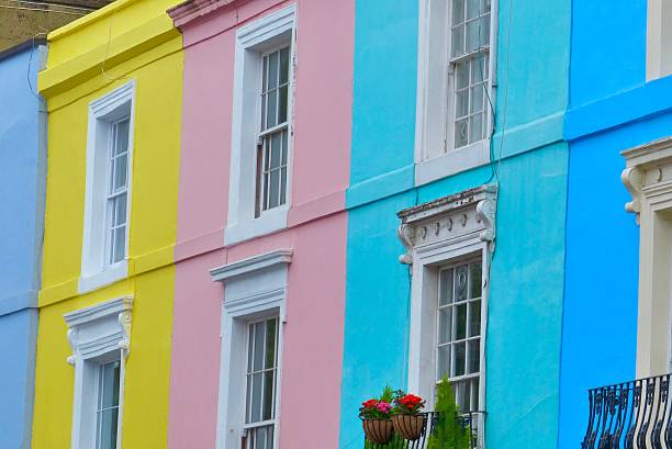 istock London - Notting Hill, facades, exterior 600099562