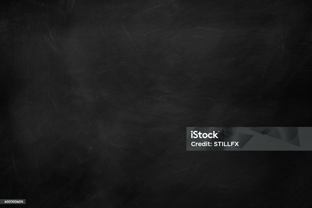 Blackboard Chalk rubbed out on blackboard Chalkboard - Visual Aid Stock Photo