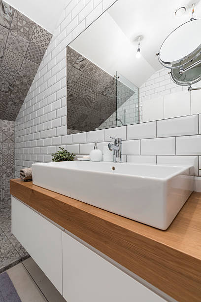 istock Luxurious bathroom in new style 600102630