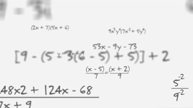Maths Equation On White Background