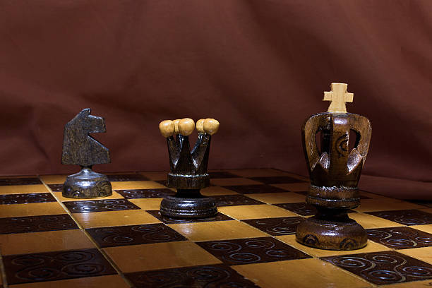 istock Chess photographed on a chessboard 600138488