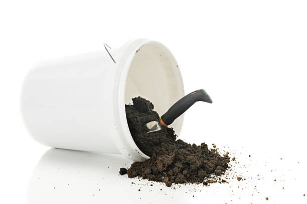 istock Spilled bucket of Dirt 600141084