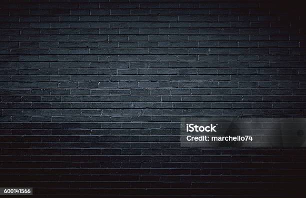 Black Brick Wall Background Stock Photo - Download Image Now - Brick, Black Color, Backgrounds