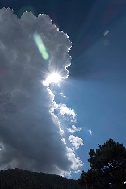 istock Sunlight lens flare Colorado mountain thunderhead Reynolds Park Jefferson County 600141780
