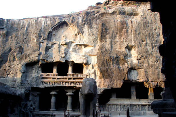 istock Section of Kailash Temple, Ellora 600142032