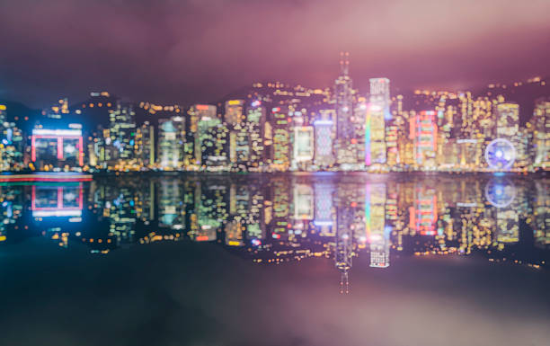 istock bokeh image of hong kong night view 600142482