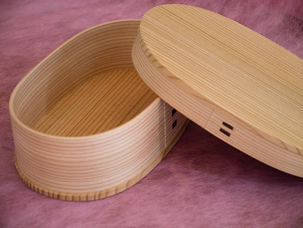 istock Traditional lunch box using the cedar of Japan 600143276