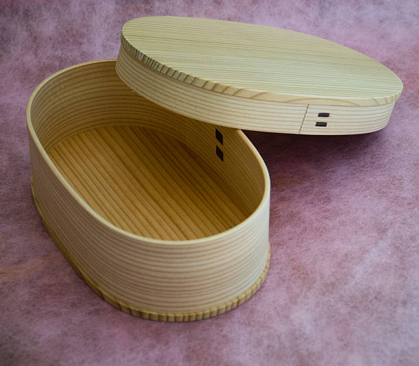 istock Traditional lunch box using the cedar of Japan 600143360
