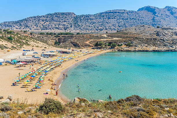 istock Agathi Beach in Rhodes, Greece 600148344