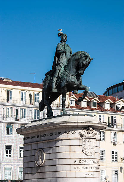 istock Statue of King Jose 1, Praca do Comercio, Lisbon 600148698