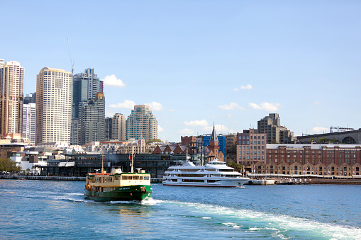 City of Sydney Skyline Harbor Bay Circular Quay (professionally processed photoshop original size 5616 x 3744)