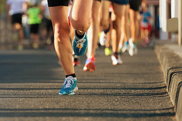 istock Marathon running in the light of evening 600152276