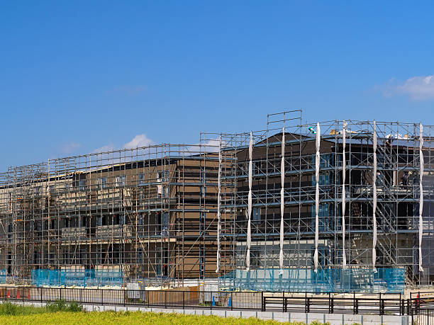istock Construction sites of large apartment 600153854