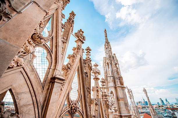 istock Duomo statues in Milan 600157092