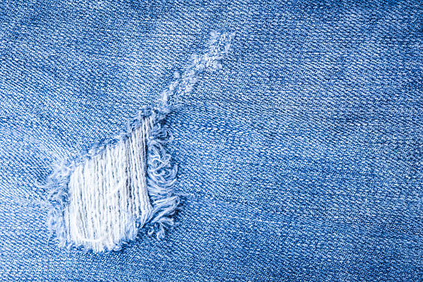 istock Texture of blue jeans 600157956