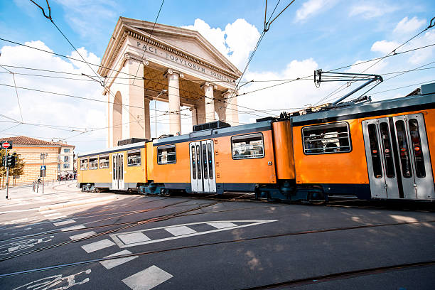 istock City gate in Milan 600158230