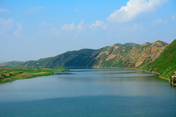 Countryside scene in North-Korea.