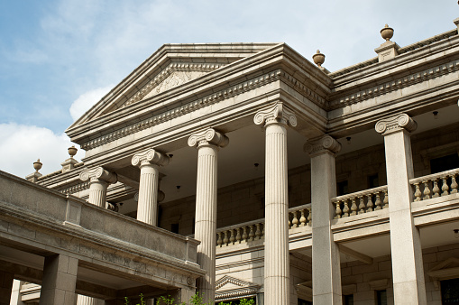 Western building Deoksugung Palace in Seoul in summer