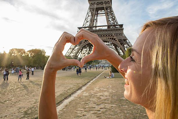 istock Young woman loving Paris 600159902
