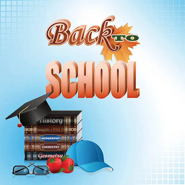 Vector illustration of Back to school