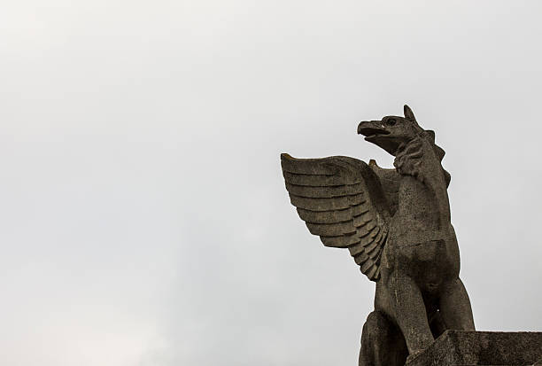 istock Statue of a griffin in Kerch 600164130