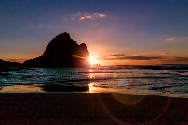 istock Auckland sunset with flare 600165494