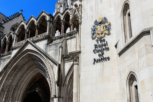 Royal Courts of Justice in London stock photo