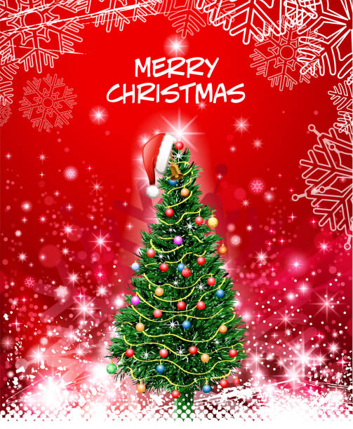 neue jahr zu begrüßen - christmas tree dirty winter grunge stock-grafiken, -clipart, -cartoons und -symbole