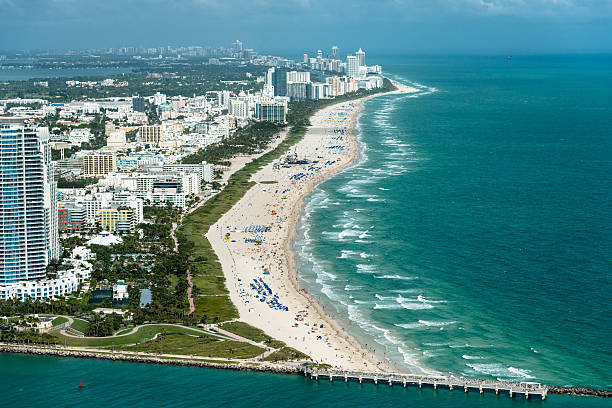 istock Miami beach marina and south beach shoreline 600175998
