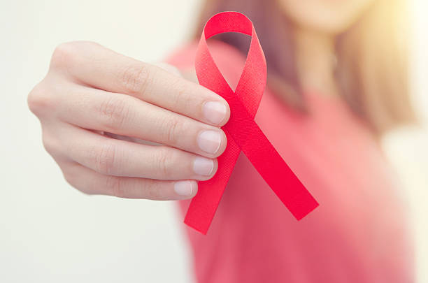 istock HIV, AIDS awareness ribbon. 600178456