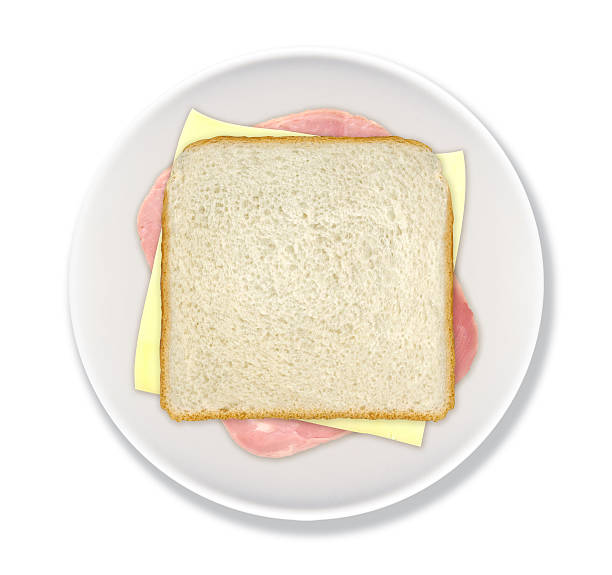 Ham and cheese sandwich Ham and cheese sandwich in dish ham and cheese sandwich stock pictures, royalty-free photos & images