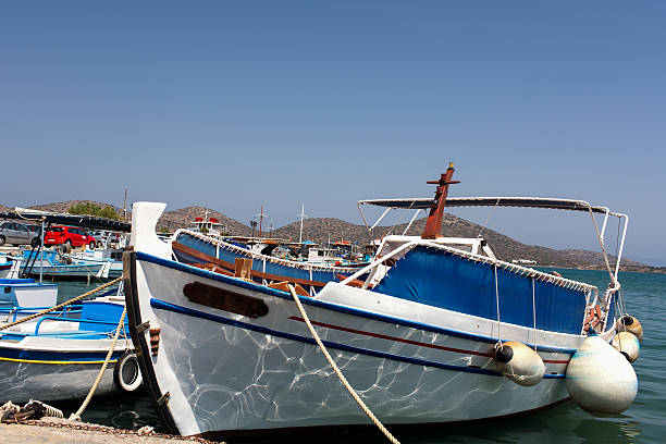 istock marina with boats in the town 600376114