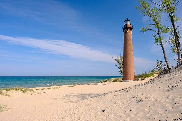 istock Little Sable Point Lighthouse in dunes, built in 1867 600377660