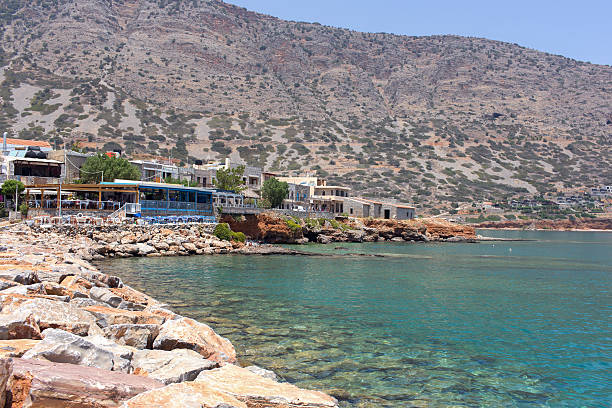 istock view from Stone pier at the restaurant in the blue 600378442