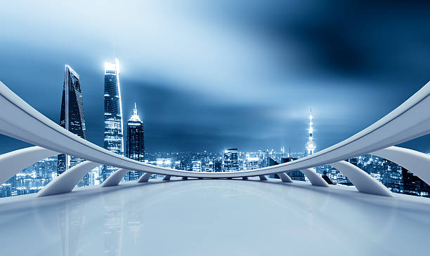 istock cityscape and skyline of shanghai from abstract window 600378904
