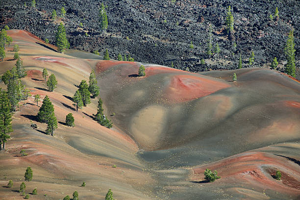 parque nacional volcânico lassen - mt lassen imagens e fotografias de stock