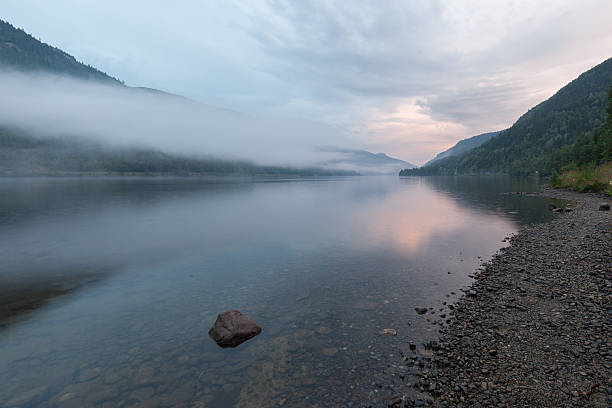 istock Fog above a fjord 600393586